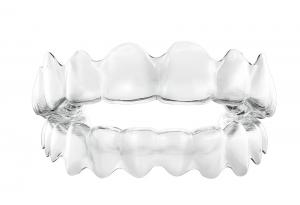 Oberer und unterer Aligner von Invisalign 