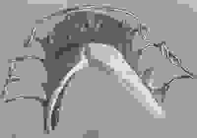 Lower jaw plate