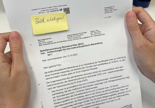 Heilige Bürokratie: Schreiben einer Beihilfe